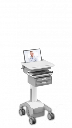 LTI Notebook Telecore Telehealth Cart