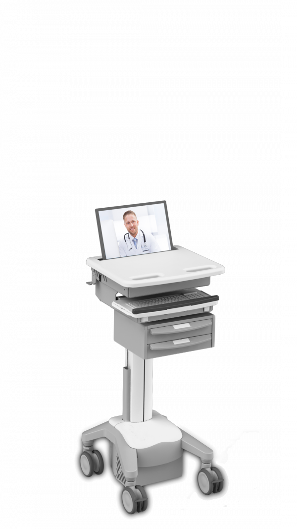 LTI Notebook Telecore Telehealth Cart